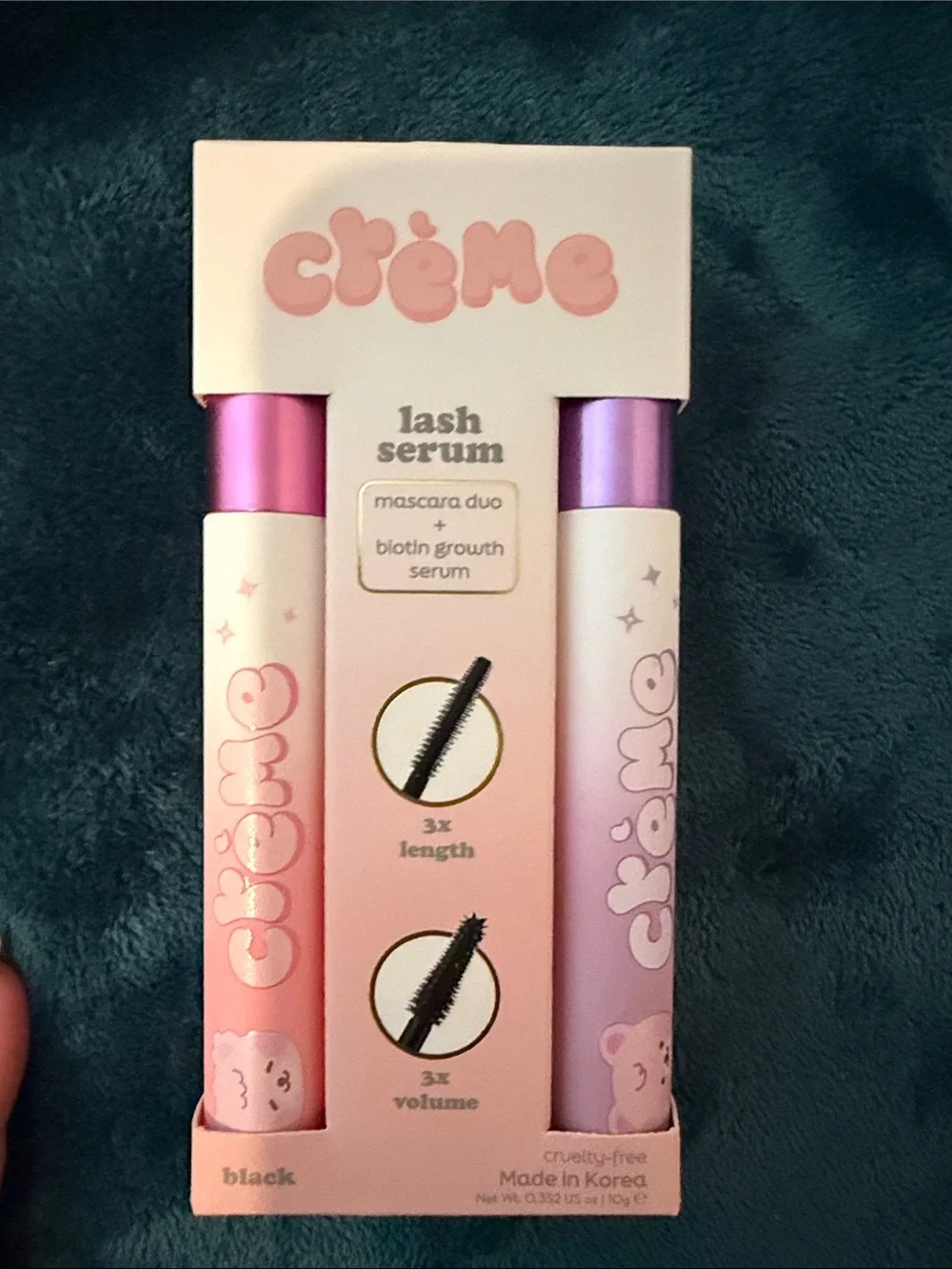 Crème Shop Lash Serum Duo + Makeup Brush, eyeshadow & Lip Gloss Set